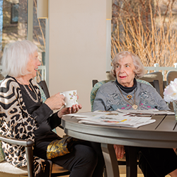 residents having a tea time
