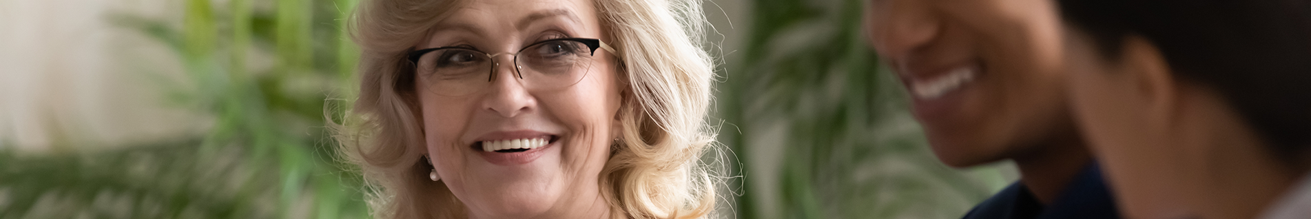 woman smiling